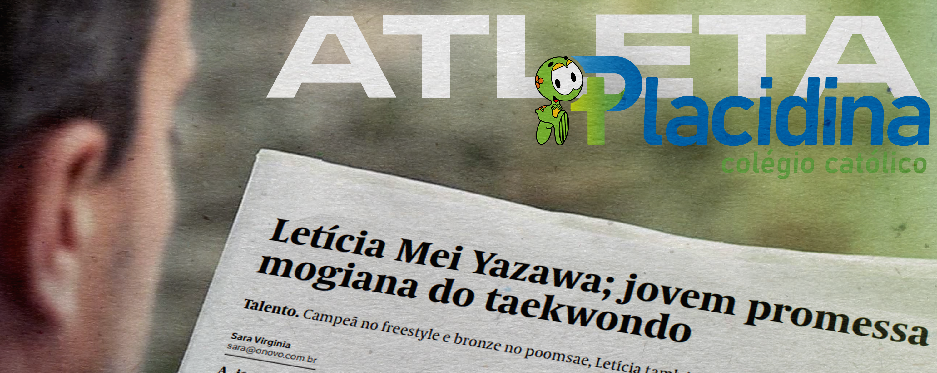 Capa de Jornal: Letícia Mei, atleta e aluna do Placidina, brilha no esporte!